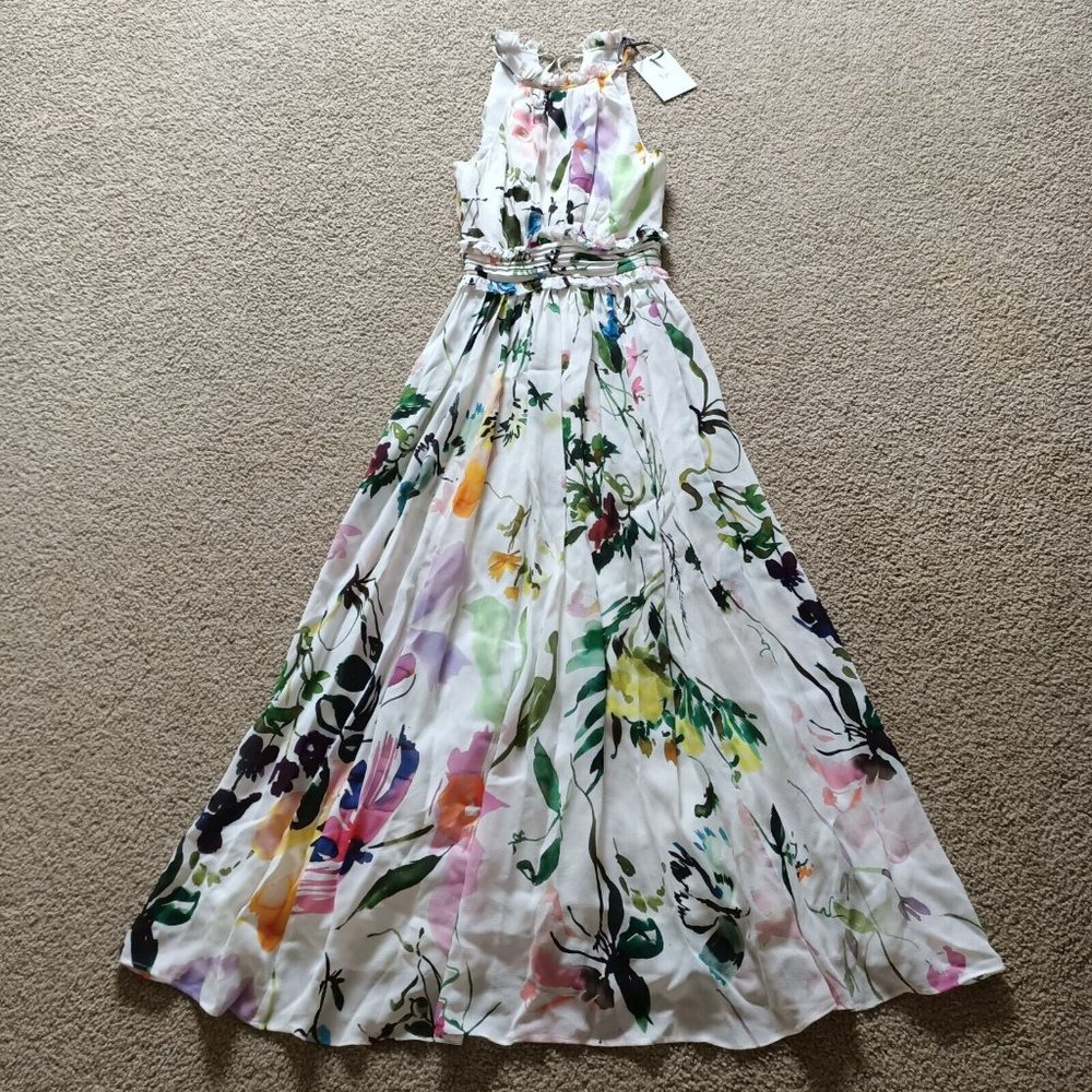 BNWT Aje Introspect High Neck Midi Dress - Size AU 4 / US 0 - Picture 4 of 14